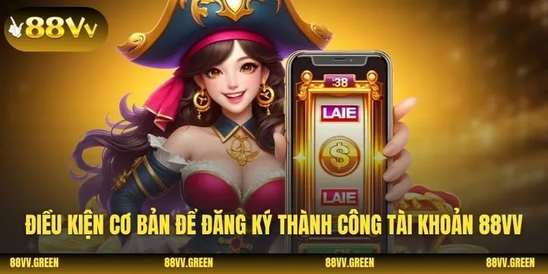 Điều kiện cơ bản để đăng ký thành công tài khoản 88VV